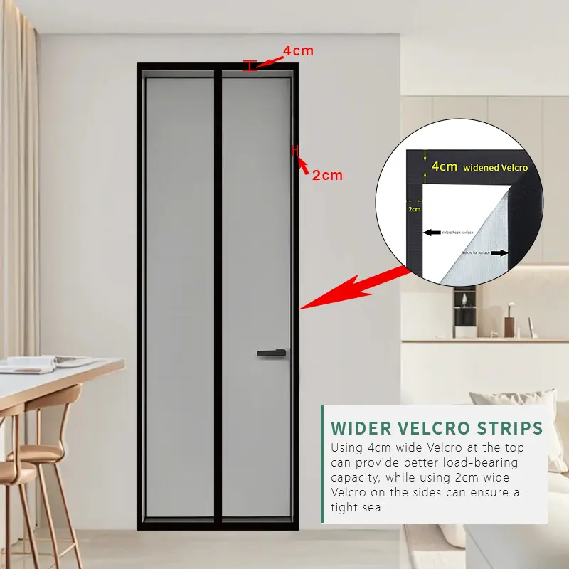 Middle Open Magnetic Screen Door